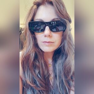 Black Polarized Rectangle Sunglasses UV400